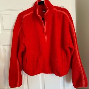 Worn once! Old Navy fleece quarter zip pullover